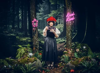SchwarzwaldMarie Postkarte "Kirschtorte"