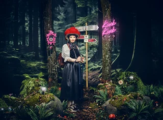 SchwarzwaldMarie Postkarte "Wandern"