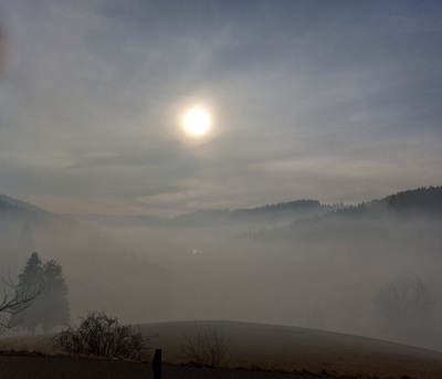Sonne über dem Nebelmeer – Petra Grosdmann