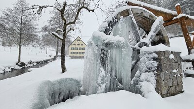 Eingefrorenes Mühlrad Kleines Wiesental – Gerald Nill