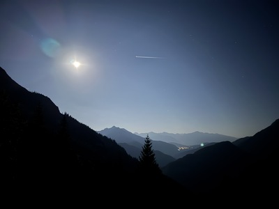 Vollmond an der Brunnsteinhütte, Mittenwald – Annette Kohl